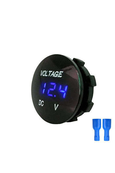 Choice مقياس جهد رقمي أزرق يعمل بتيار مستمر 5-48 فولت، مناسب للسيارات والدراج...