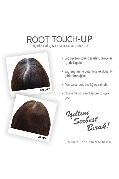 Neva ROOT TOUCH-UP Saç Dipleri İçin Kapatıcı Sprey KAHVERENGİ 75ml x 4adet