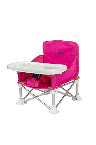 Nanny Deluxe Portatif Katlanabilir Mama Sandalyesi – Fuşya