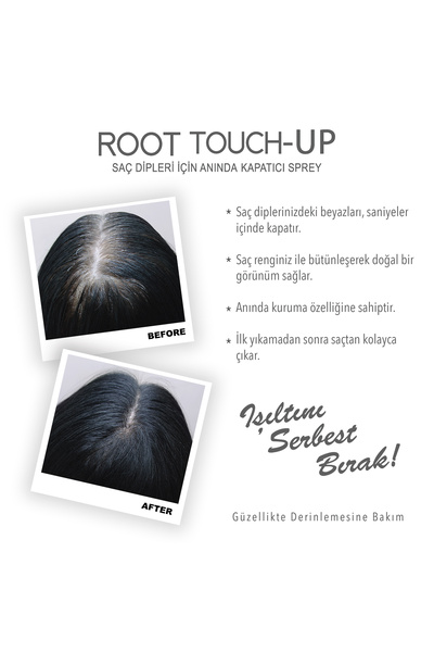 Neva ROOT TOUCH-UP Saç Dipleri İçin Kapatıcı Sprey SİYAH 75ml x 4adet