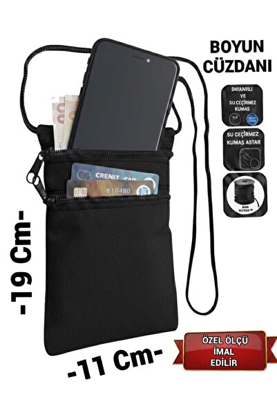SEVBAGS Asker Umre Hac Su Geçirmez Telefon Ve Para Boyun Cüzdanı Günlük Kulla...