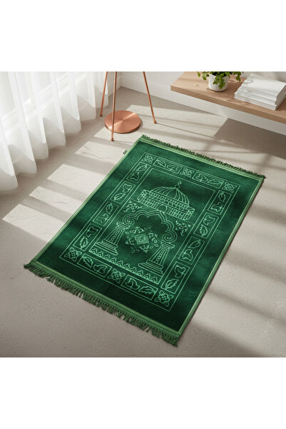 Goat-x سجادة صلاة فاخرة بنقشة محراب مطرزة – نعومة عالية وألوان راقية