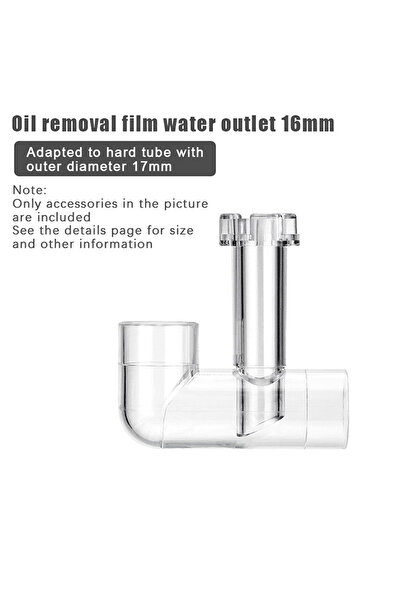 Choice مجموعة ديكورات لحوض السمك مقاس 16 مم لحوض أسماك الأكفاريوم؛ منفذ زنابق...