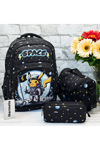 Harmela حقيبة مدرسية للأطفال، مجموعة من 3 قطع، حقيبة مدرسية ابتدائية، طقم بنم...