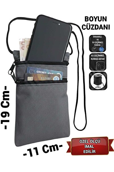 SEVBAGS Asker Umre Hac Su Geçirmez Telefon Ve Para Boyun Cüzdanı Günlük Kulla...
