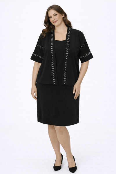 Ojwor Ceketli Elbise Işıltı Detaylı