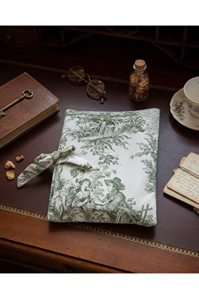 Doğa teks home Yeşil vingate yandan bağlamalı tablet/kitap kılıfı (22*29 cm 1...
