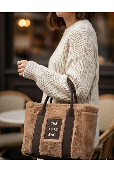 DMR PLACE The Tote Bag Peluş El ve Omuz Çantası