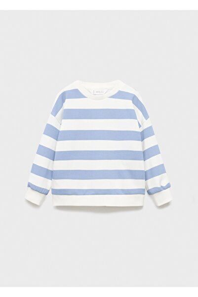 MANGO Baby Çizgili koton sweatshirt