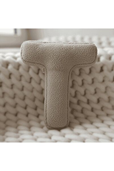 Woodesk Λίτρα, Γράμμα Τ, Μαξιλάρι, Μαξιλάρι ριχτάρι, Γεμισμένο με ίνες, Ύφασμ...