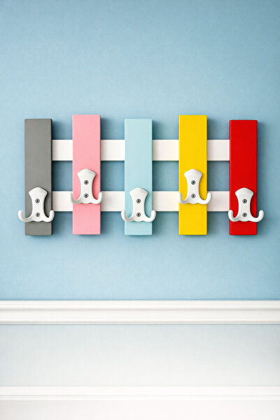 BAKIR KÖY Renkli ve Pratik Duvar Askılığı