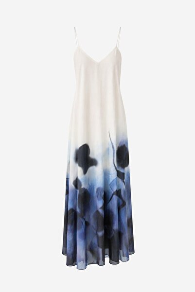 HAZELANNA فستان كاجوال بحمالات على شكل حرف V