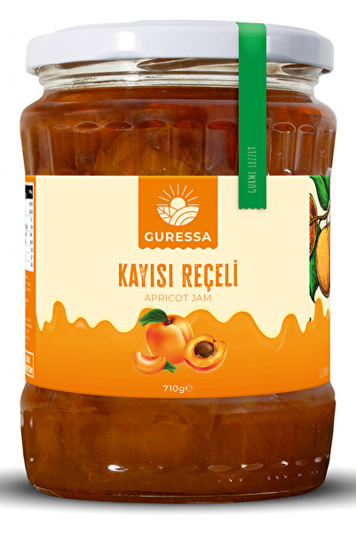GURESSA Kayısı Reçeli 710 Gr (Parça Meyveli & Kahvaltılık)