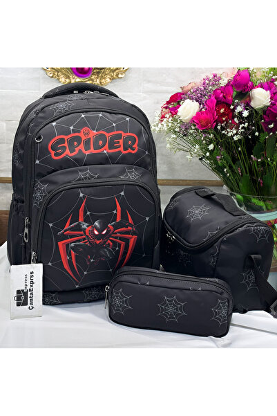 ÇantaExpress Set de 3 rucsacuri pentru băieți, cu model cu personaje, geantă ...