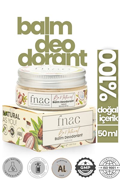 fnac %100 Doğal İçerikli Ter Kokusu Önleyici Krem Deodorant|Alüminyumsuz Alko...