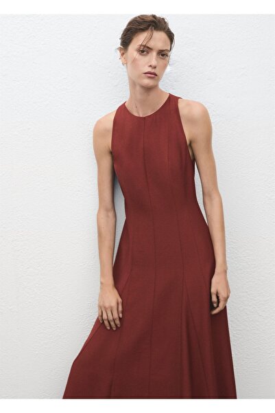 MANGO Woman Godeli evaze elbise