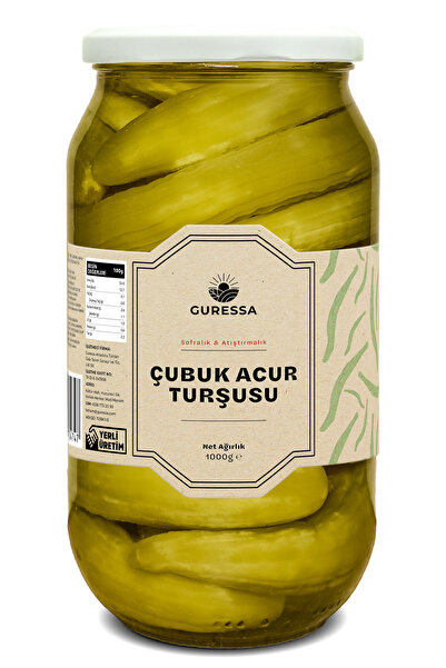 GURESSA Çubuk Acur Turşusu 1000 ml (Atıştırmalık & Sofralık)