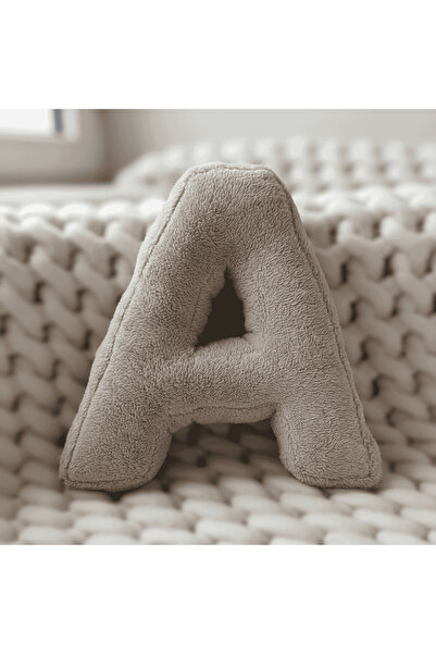 Woodesk Litera, Γράμμα Α, Μαξιλάρι, Μαξιλάρι ριχτάρι, Γεμισμένο με ίνες, Ύφασ...