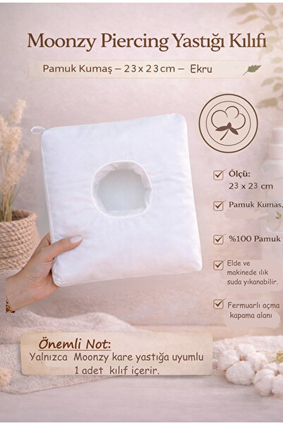 moonzy - minimalist & cozy Moonzy Pamuk jastučnica za piercing – 26 x 26 cm –...