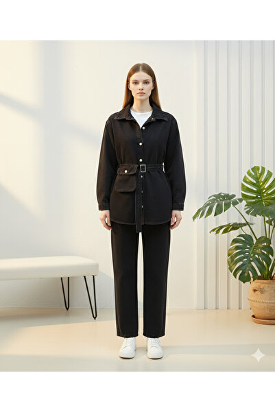 TESTOKUR Cepli Pantolonlu Kot Takım