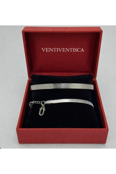 VENTİ VENTİSCA İtalyan bileklik ile Ayetel kürsi Çelik bileklik ikili sevgili...