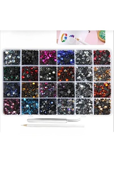 yiğit aksesuar 4800 Adet Hotfix Ütü Ile Yapışan Taş Ss16(4MM) Taş Tutma Kalem...