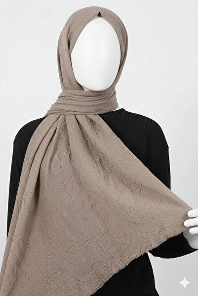 karanfil TESETTÜR KADIN VİZON RENGİ BAMBU KRAŞ ŞAL