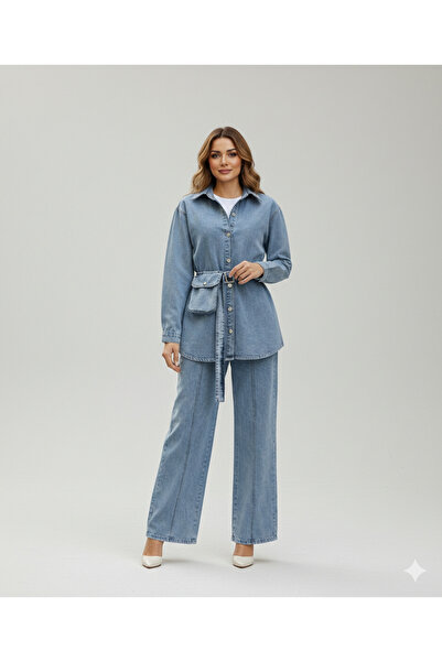 TESTOKUR Cepli Pantolonlu Kot Takım