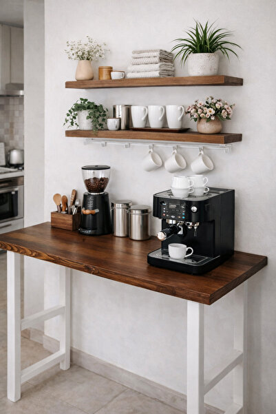 MODERN LİFEE 2 RAF + 40 X 140 MASA KAHVE KÖŞESİ