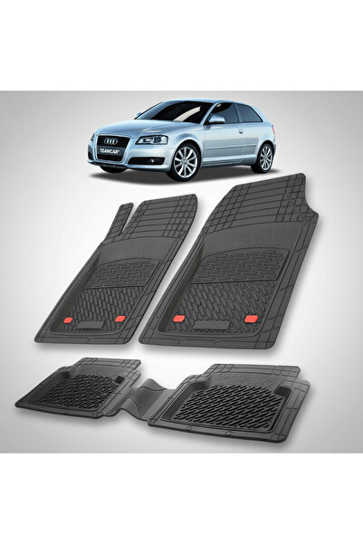TEAMCAR ®   Covorașe auto, tip tavă, compatibile cu Audi A3 8P Hatchback cu 3...