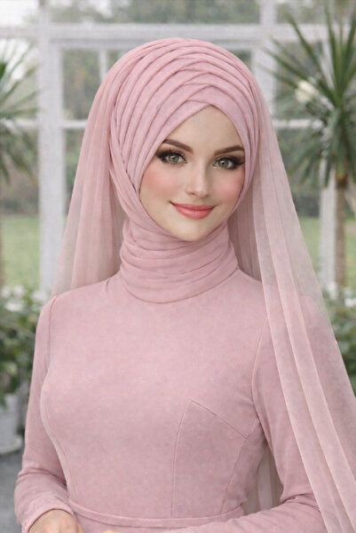 BERKE TUHAFIYE AKSESUAR Pudra Duvaklı Alına Yapışık Model Hazır Duvak Hazır Ş...