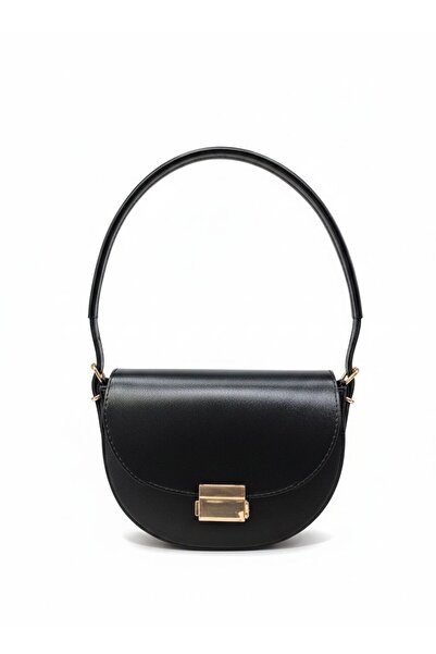 Heybe shop Kadın Gold Toka Detaylı Ayarlanabilir Askılı El ve Omuz Çantası