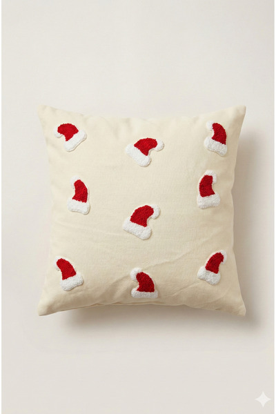 Maharat Novoroční vánoční čepice se vzorem Punch Throw Pillow Pouzdro na polštář