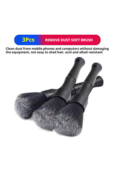 Choice 3pcs Dust Removal Soft Clean Brush No Hair Shedding Acid Alkali Resist...