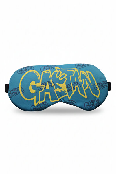 Runades شريط عين للنوم مريح مطبوع عليه نصوص الجرافيتي، مزود بخاصية التبريد با...