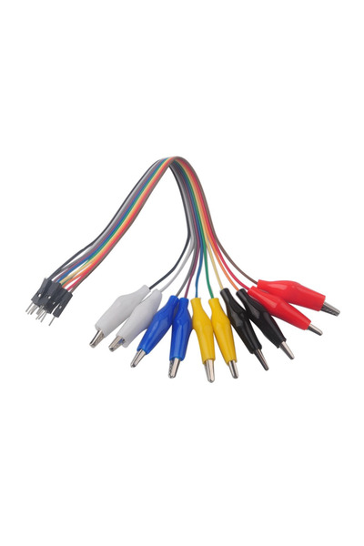 Choice كابل بطول 30 سم، ذو 10 دبابيس من نوع دوبونت أنثى/ذكر إلى مشبك تمساح، م...