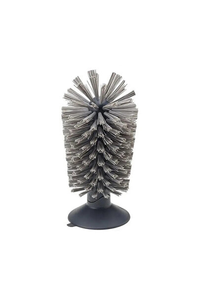 Choice Grey Sink Suction Cup Brush for Wine Glasses Mugs Bottles Durable Bris...