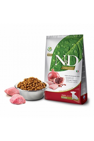 N&D Prime Tahılsız Tavuk & Nar Küçük Irk Yavru Köpek Maması 2,5 Kg
