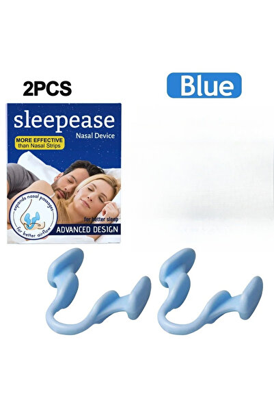 Choice قطعتان - مانع الشخير الأزرق لمنع الشخير وانقطاع النفس النومي، مشبك أنف...