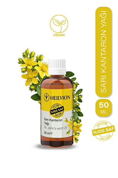 HEILVION Sarı Kantaron Yağı %100 Saf ve Doğal Soğuk Sıkım 50 ML Cilt Bakımı &...