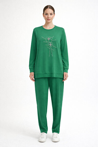 FUAT GÜRSEN Set de costum elegant brodat cu piatră