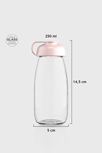 Renga ميلكي كيدز 250 مل زجاجة زجاجية 181011 وردي فاتح