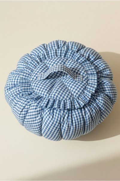 Hophera Blue Gingham Yogurt Fermentation Mat – Heat Protective, Bead Fiber Filled