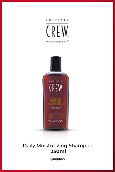 American Crew Daily Deep Moisturising Shampoo 250 ml – Erkek Günlük Nemlendir...