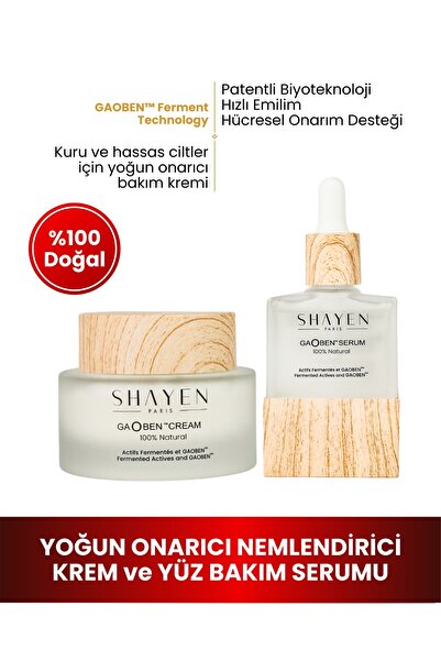 Shayen Paris GAOBEN™ Éclat Renewal Cilt Bakım Seti | Serum + Krem, Yenileyici...