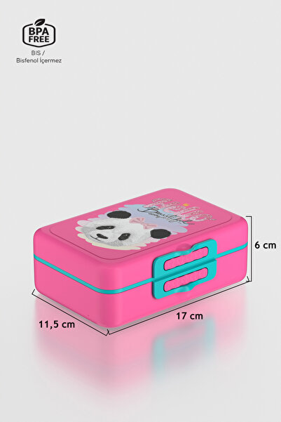 Renga Tondo Desenli PP Çocuk Beslenme Kabı 192008 Pembe