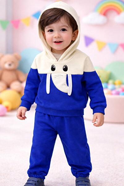 canmana kids&baby Polar Hooded Tracksuit Set Embroidered
