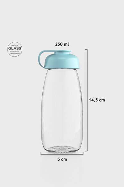 Renga ميلكي كيدز 250 مل زجاجة زجاجية 181011 أزرق نعناعي