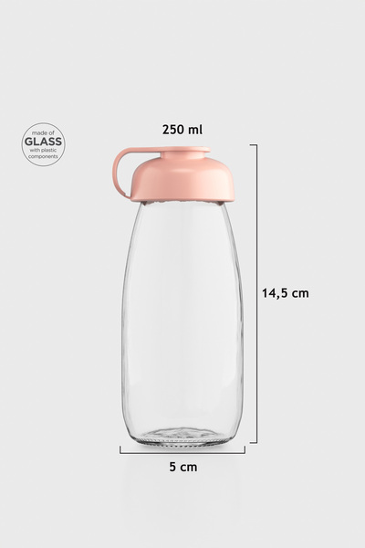 Renga ميلكي كيدز 250 مل زجاجة زجاجية 181011 وردي فاتح