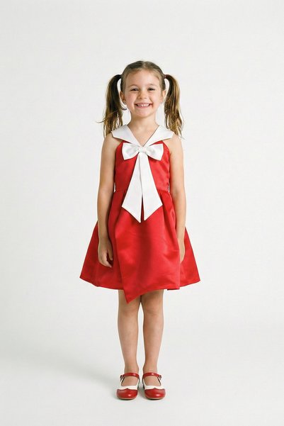 She Dress By Kubra Aksoy Girl's Red Evening Dress – Special Occasion Dress wi...